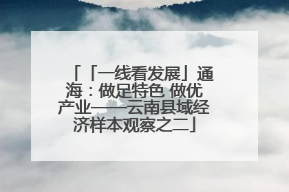 「一线看发展」通海：做足特色 做优产业——云南县域经济样本观察之二