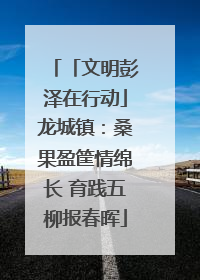 「文明彭泽在行动」龙城镇：桑果盈筐情绵长 育践五柳报春晖