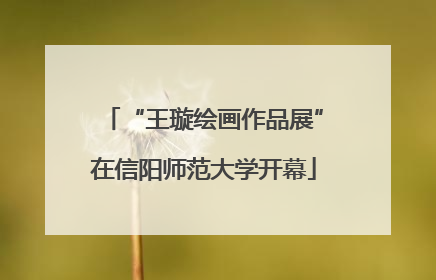 “王璇绘画作品展”在信阳师范大学开幕