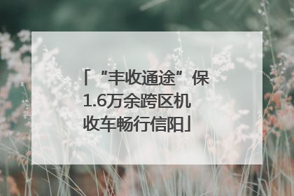 “丰收通途”保1.6万余跨区机收车畅行信阳
