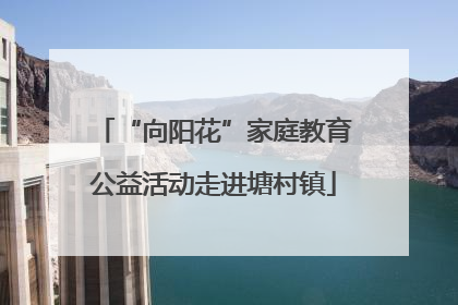 “向阳花”家庭教育公益活动走进塘村镇