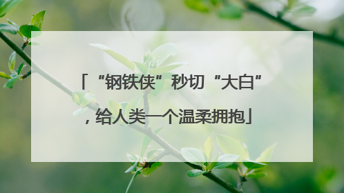 “钢铁侠”秒切“大白”，给人类一个温柔拥抱