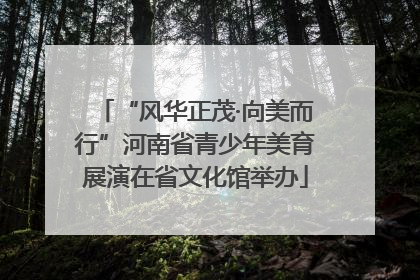 “风华正茂·向美而行”河南省青少年美育展演在省文化馆举办
