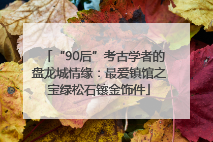 “90后”考古学者的盘龙城情缘：最爱镇馆之宝绿松石镶金饰件