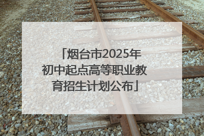 烟台市2025年初中起点高等职业教育招生计划公布