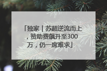 独家｜苏超逆流而上，赞助费飙升至300万，仍一席难求