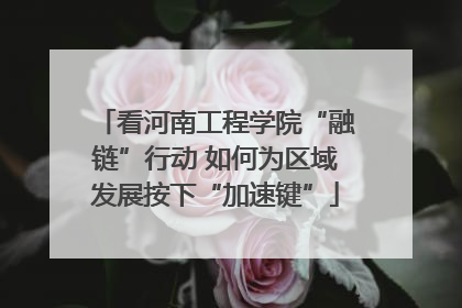看河南工程学院“融链”行动 如何为区域发展按下“加速键”