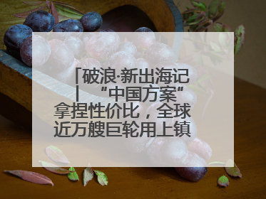 破浪·新出海记丨 “中国方案”拿捏性价比，全球近万艘巨轮用上镇江“节能桨”