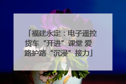 福建永定：电子遥控货车“开进”课堂 爱路护路“沉浸”接力