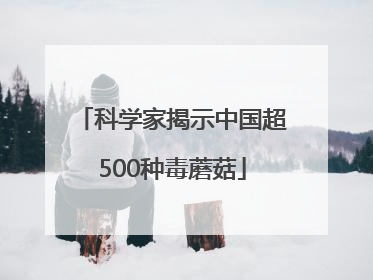 科学家揭示中国超500种毒蘑菇