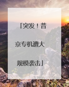 突发！普京专机遭大规模袭击