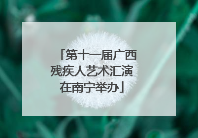第十一届广西残疾人艺术汇演在南宁举办