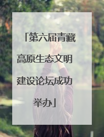 第六届青藏高原生态文明建设论坛成功举办