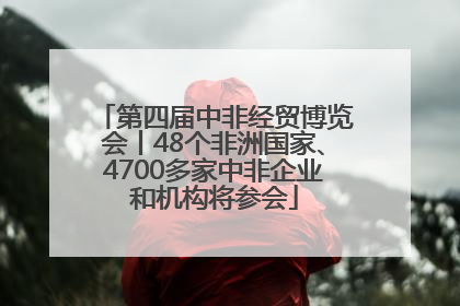 第四届中非经贸博览会丨48个非洲国家、4700多家中非企业和机构将参会