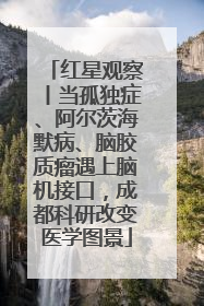 红星观察丨当孤独症、阿尔茨海默病、脑胶质瘤遇上脑机接口，成都科研改变医学图景