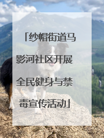 纱帽街道马影河社区开展全民健身与禁毒宣传活动