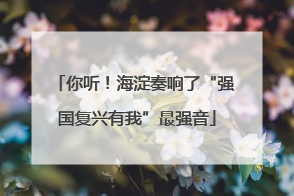 你听！海淀奏响了“强国复兴有我”最强音