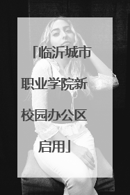 临沂城市职业学院新校园办公区启用