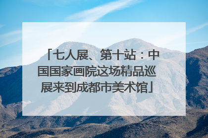 七人展、第十站：中国国家画院这场精品巡展来到成都市美术馆