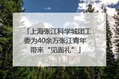上海张江科学城团工委为40余万张江青年带来“见面礼”