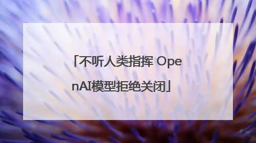 不听人类指挥 OpenAI模型拒绝关闭