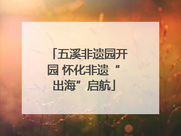 五溪非遗园开园 怀化非遗“出海”启航