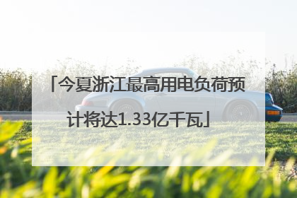 今夏浙江最高用电负荷预计将达1.33亿千瓦