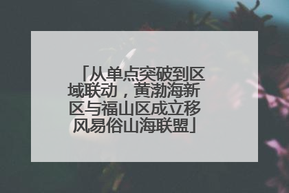 从单点突破到区域联动，黄渤海新区与福山区成立移风易俗山海联盟