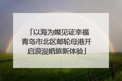 以海为媒见证幸福 青岛市北区邮轮母港开启浪漫婚旅新体验