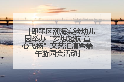 即墨区潮海实验幼儿园举办“梦想起航 童心飞扬”文艺汇演暨端午游园会活动