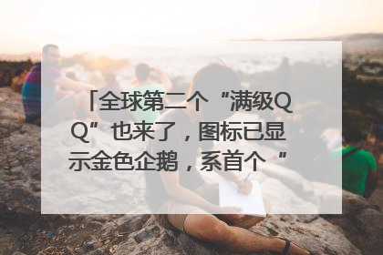 全球第二个“满级QQ”也来了，图标已显示金色企鹅，系首个“满级QQ”的小号