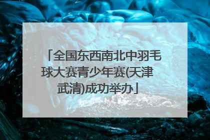 全国东西南北中羽毛球大赛青少年赛(天津武清)成功举办