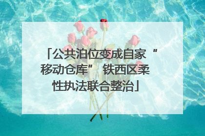 公共泊位变成自家“移动仓库” 铁西区柔性执法联合整治
