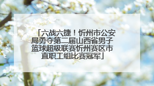 六战六捷！忻州市公安局勇夺第二届山西省男子篮球超级联赛忻州赛区市直职工组比赛冠军