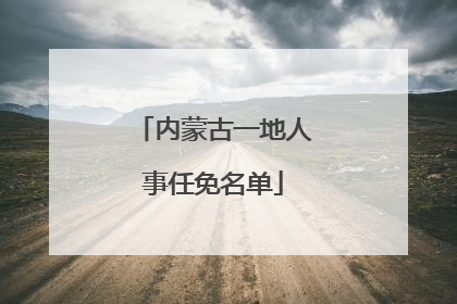 内蒙古一地人事任免名单
