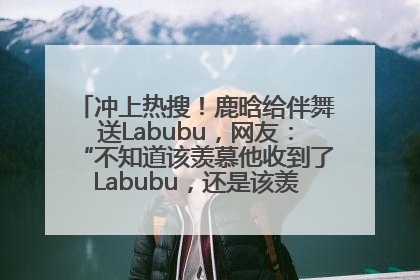 冲上热搜！鹿晗给伴舞送Labubu，网友：“不知道该羡慕他收到了Labubu，还是该羡慕鹿晗送他礼物”