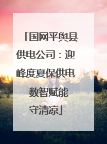 国网平舆县供电公司：迎峰度夏保供电  数智赋能守清凉