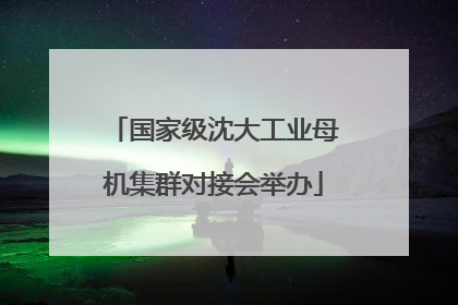 国家级沈大工业母机集群对接会举办