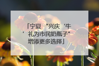 宁夏 “兴庆‘牛’礼为市民奶瓶子”增添更多选择