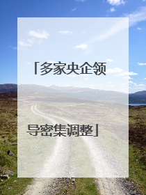 多家央企领导密集调整