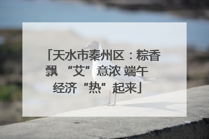 天水市秦州区：粽香飘 “艾”意浓 端午经济“热”起来