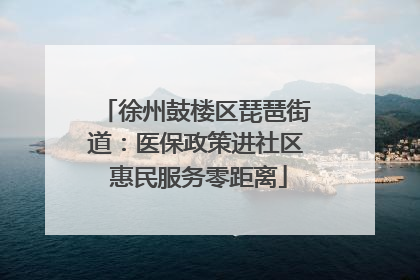 徐州鼓楼区琵琶街道：医保政策进社区 惠民服务零距离