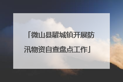 微山县驩城镇开展防汛物资自查盘点工作