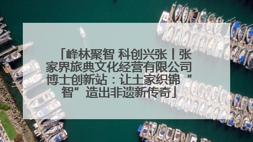 峰林聚智 科创兴张丨张家界旅典文化经营有限公司博士创新站：让土家织锦“智”造出非遗新传奇