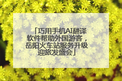 巧用手机AI翻译软件帮助外国游客，岳阳火车站服务升级迎旅发盛会