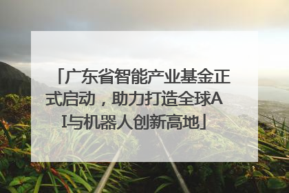 广东省智能产业基金正式启动，助力打造全球AI与机器人创新高地