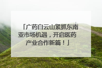 广药白云山紧抓东南亚市场机遇，开启医药产业合作新篇！