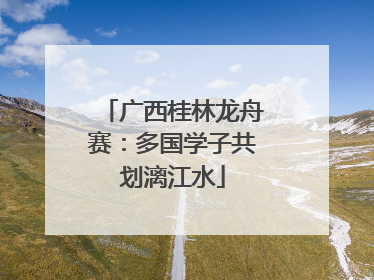 广西桂林龙舟赛：多国学子共划漓江水