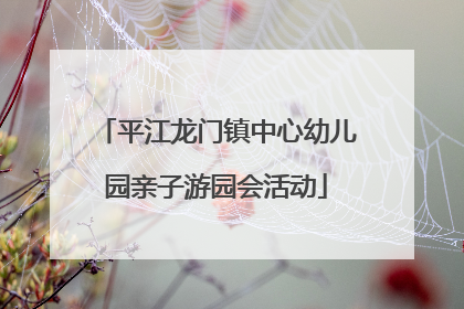 平江龙门镇中心幼儿园亲子游园会活动