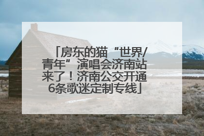 房东的猫“世界/青年”演唱会济南站来了！济南公交开通6条歌迷定制专线